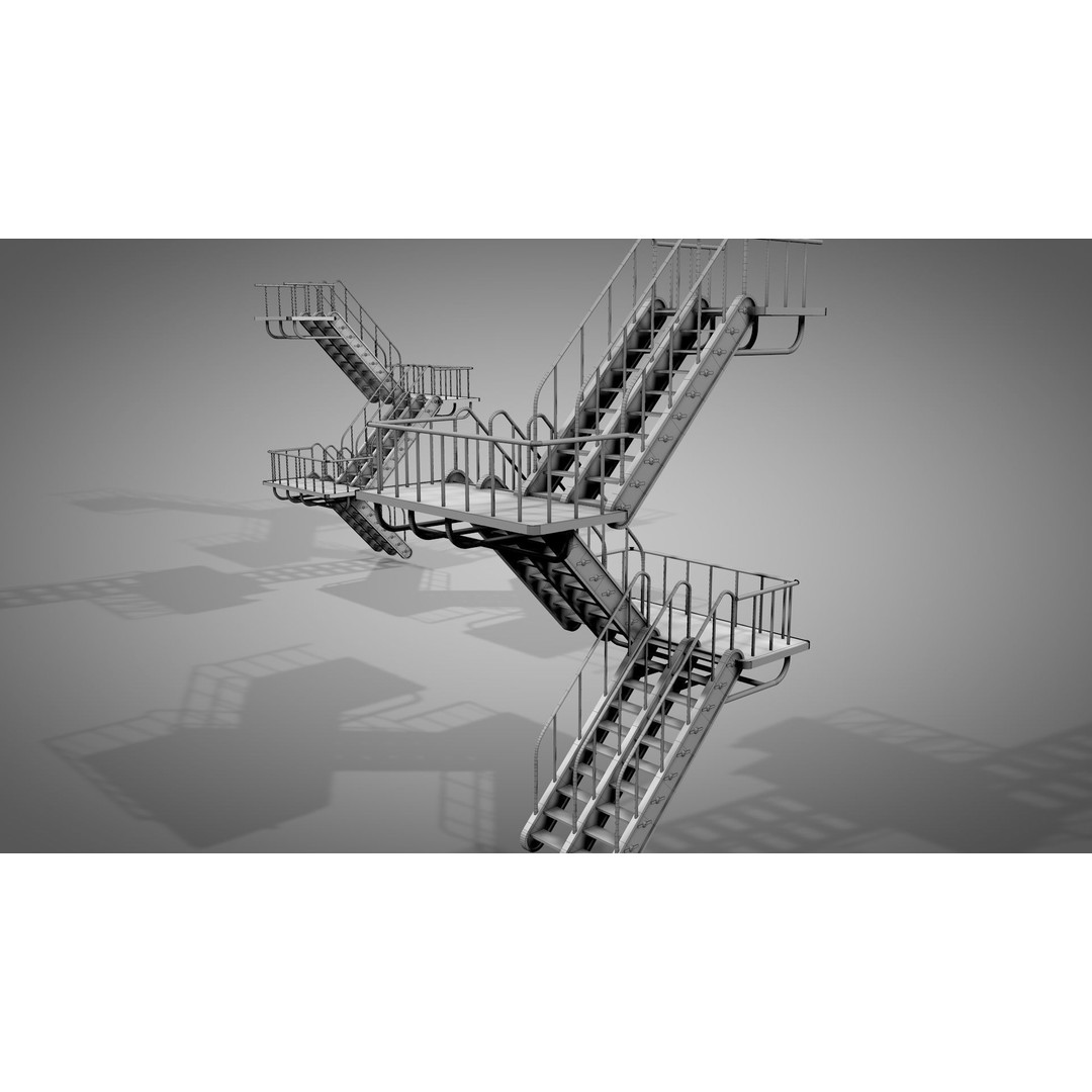 Abandoned Railway Overpass 3D Model – Detailed Architectural Asset, FBX - View 15