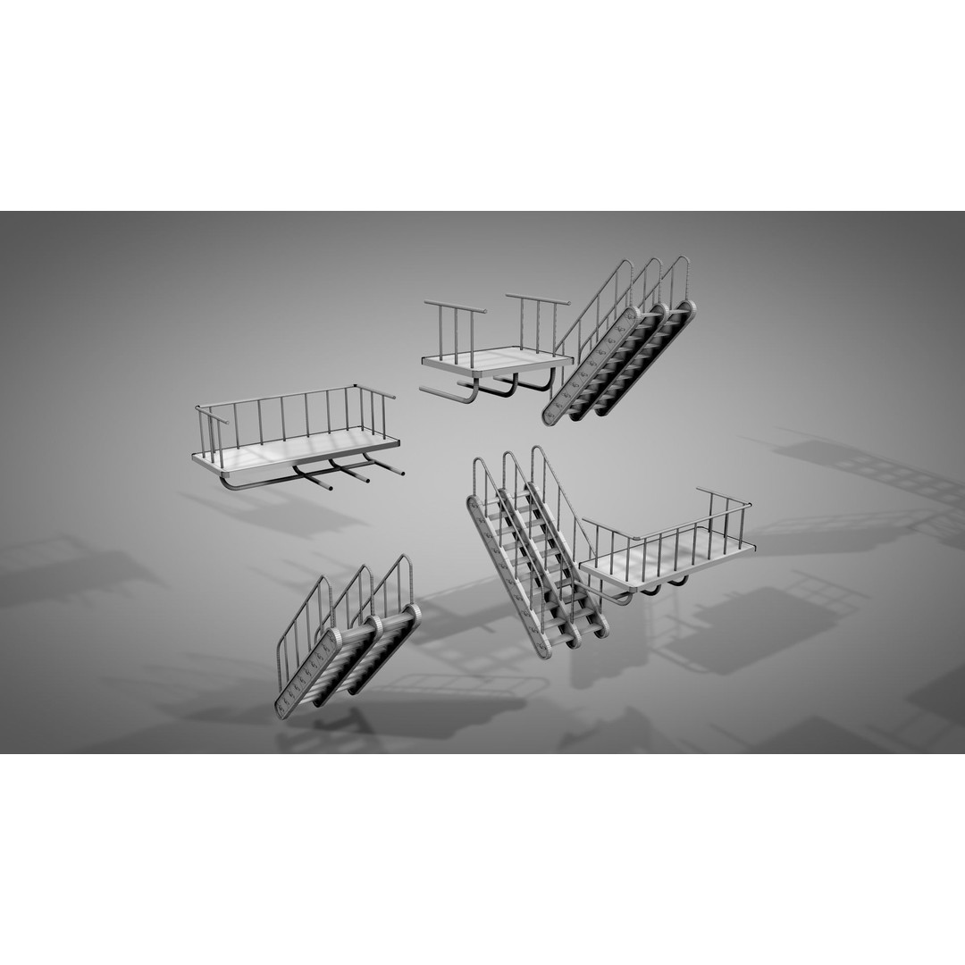 Abandoned Railway Overpass 3D Model – Detailed Architectural Asset, FBX - View 16