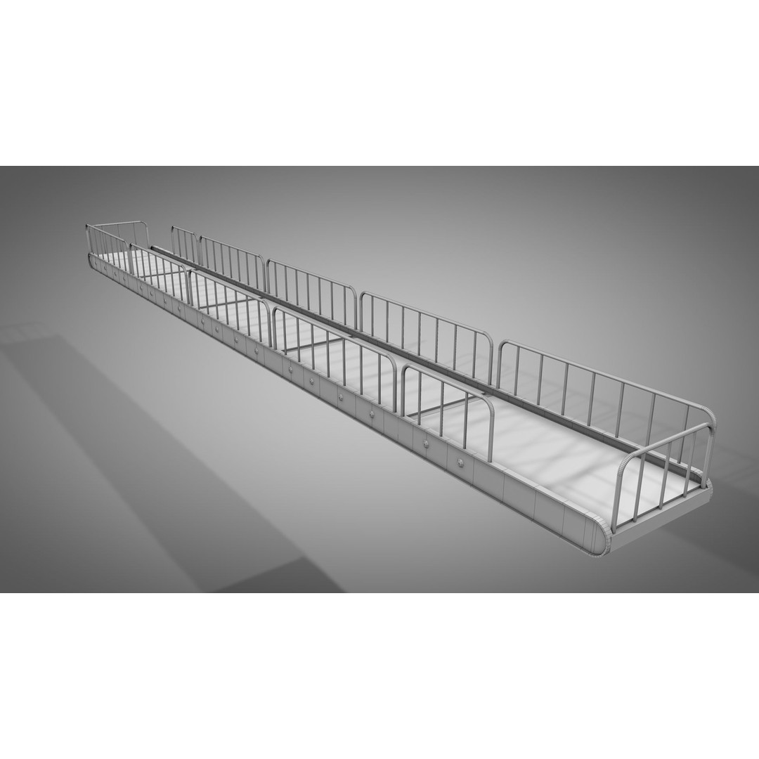 Abandoned Railway Overpass 3D Model – Detailed Architectural Asset, FBX - View 20