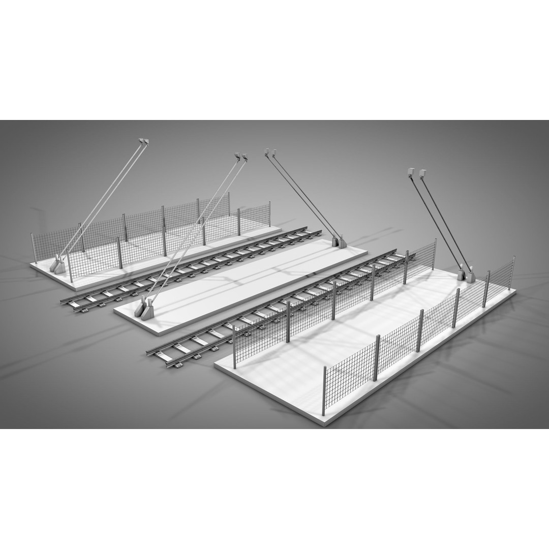 Abandoned Railway Overpass 3D Model – Detailed Architectural Asset, FBX - View 21