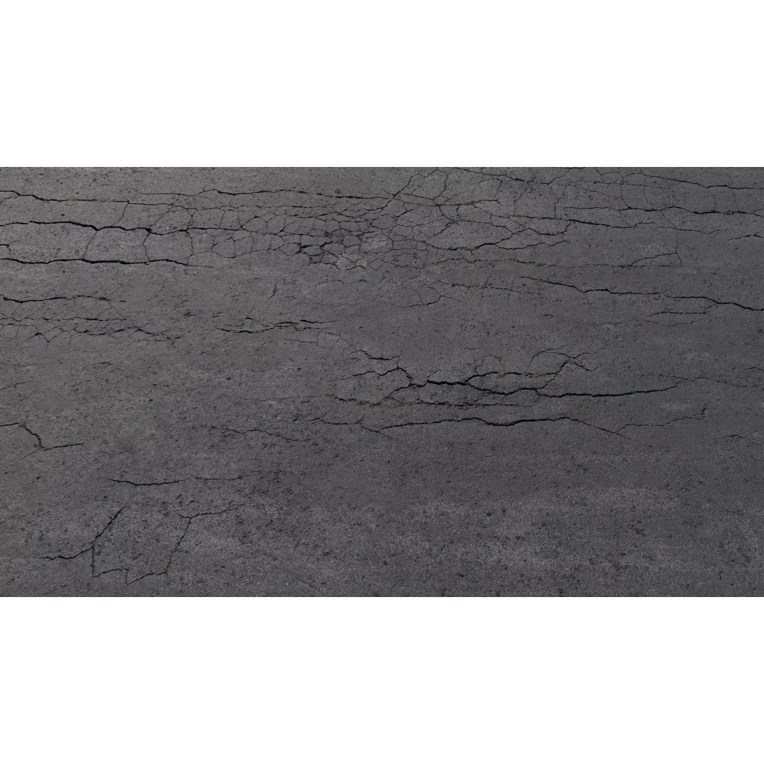 Cracked Asphalt 3D Model – Low Poly PBR Texture for Games - View 7