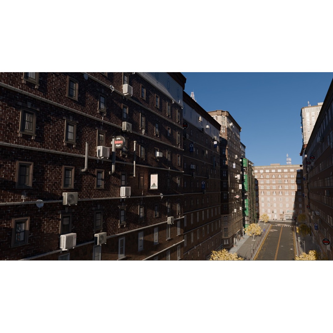 City Street 3D Model – Realistic Urban Environment, Blender - View 20