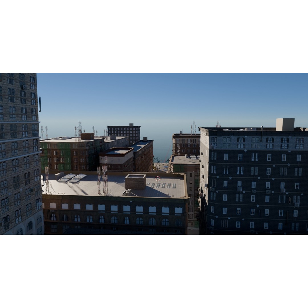 City Street 3D Model – Realistic Urban Environment, Blender - View 25