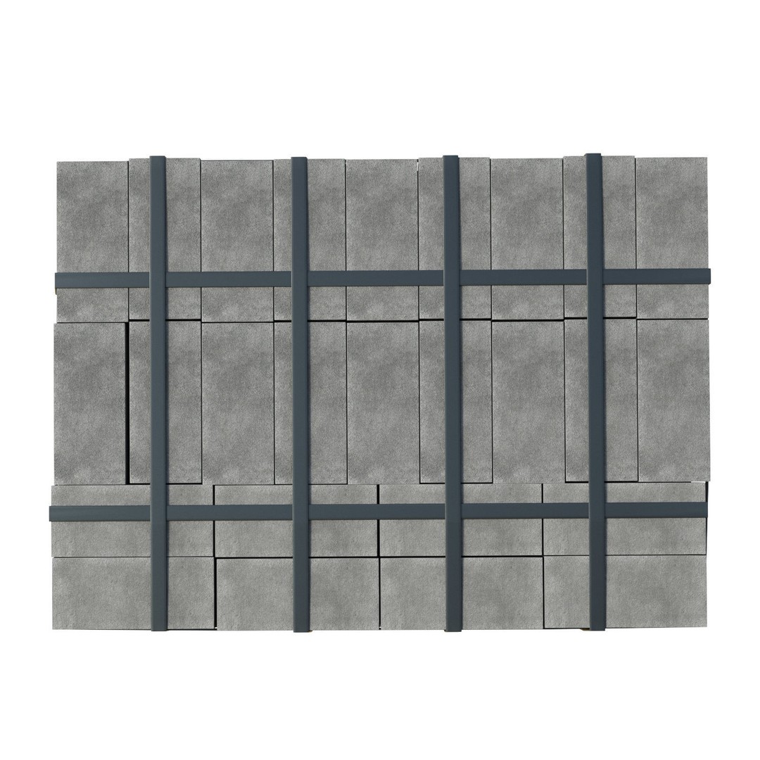 Concrete Blocks 3D Model – Low Poly Game Ready Asset, FBX, OBJ - View 10