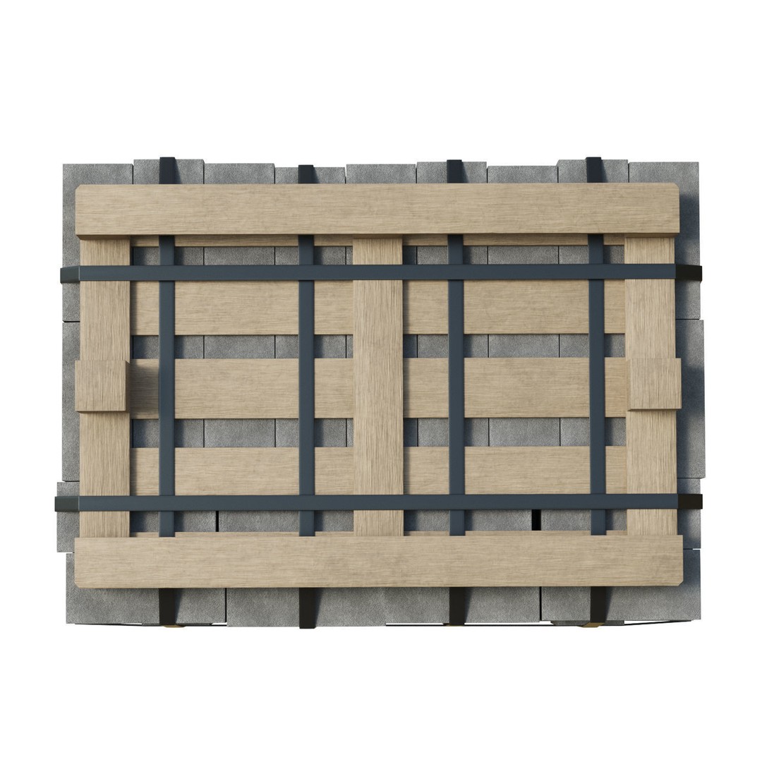 Concrete Blocks 3D Model – Low Poly Game Ready Asset, FBX, OBJ - View 11