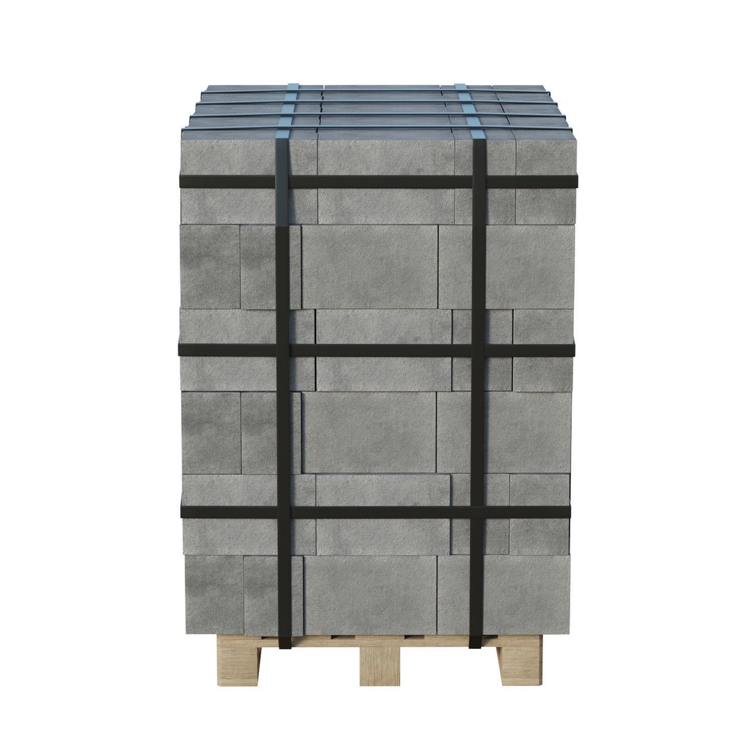 Concrete Blocks 3D Model – Low Poly Game Ready Asset, FBX, OBJ - View 6