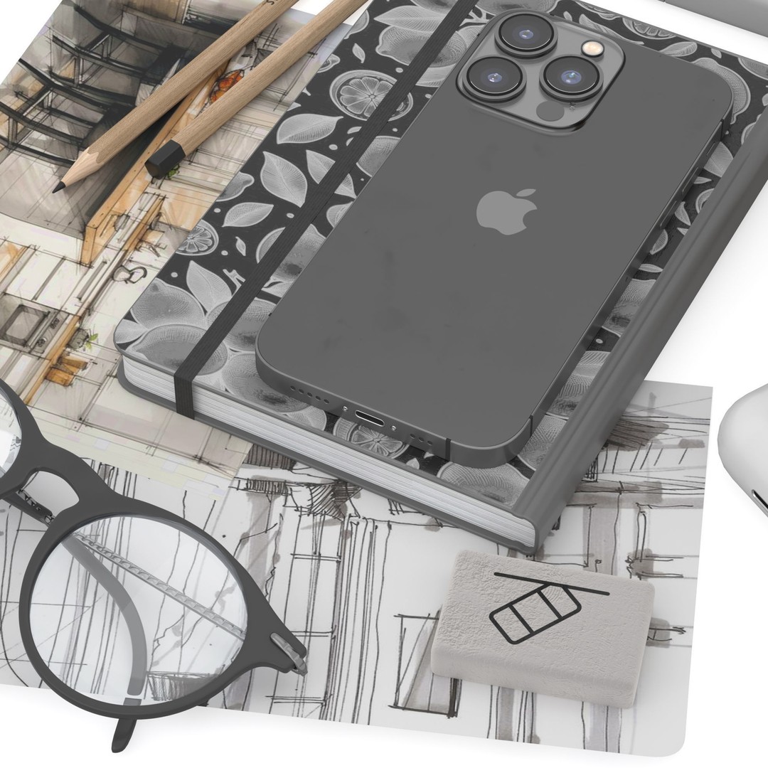 iPhone and SketchBook 3D Model – Modern Interior Decoration Set, FBX - View 4
