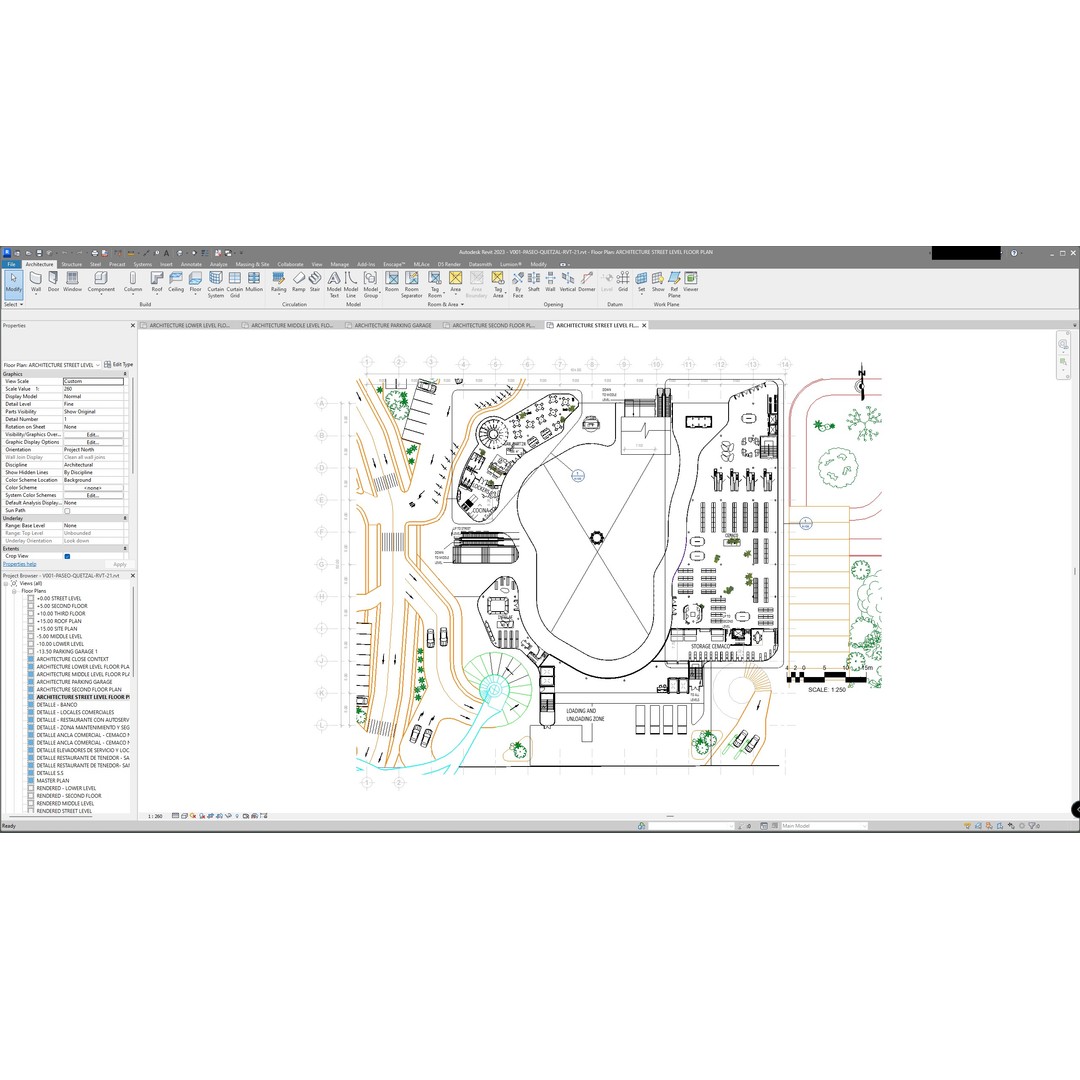 Shopping Center 3D Model – Detailed Architectural Design, Revit & Lumion