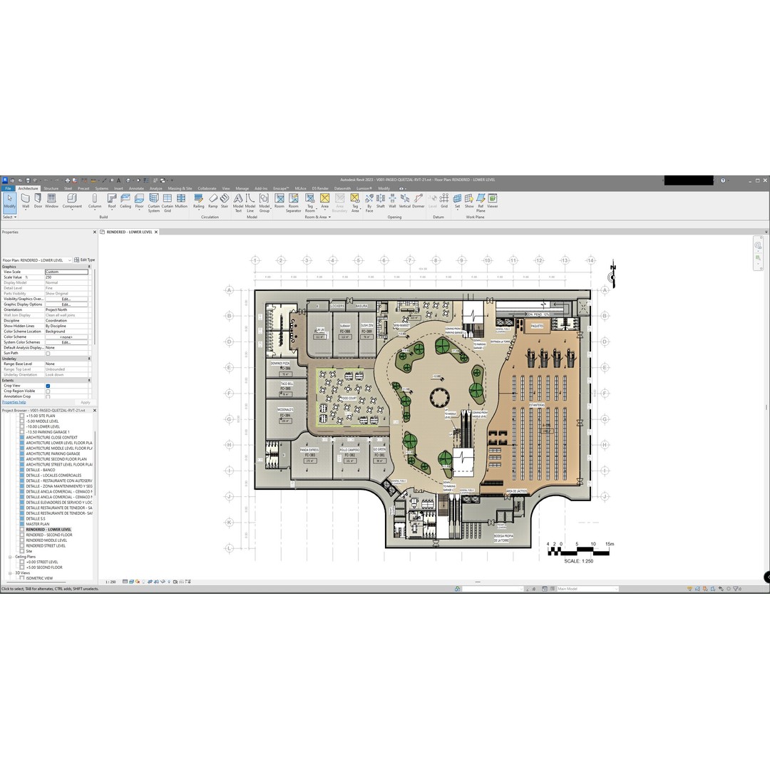 Shopping Center 3D Model – Detailed Architectural Design, Revit & Lumion - View 11