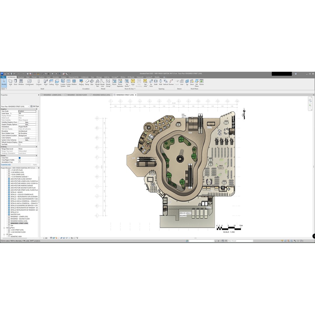 Shopping Center 3D Model – Detailed Architectural Design, Revit & Lumion - View 12