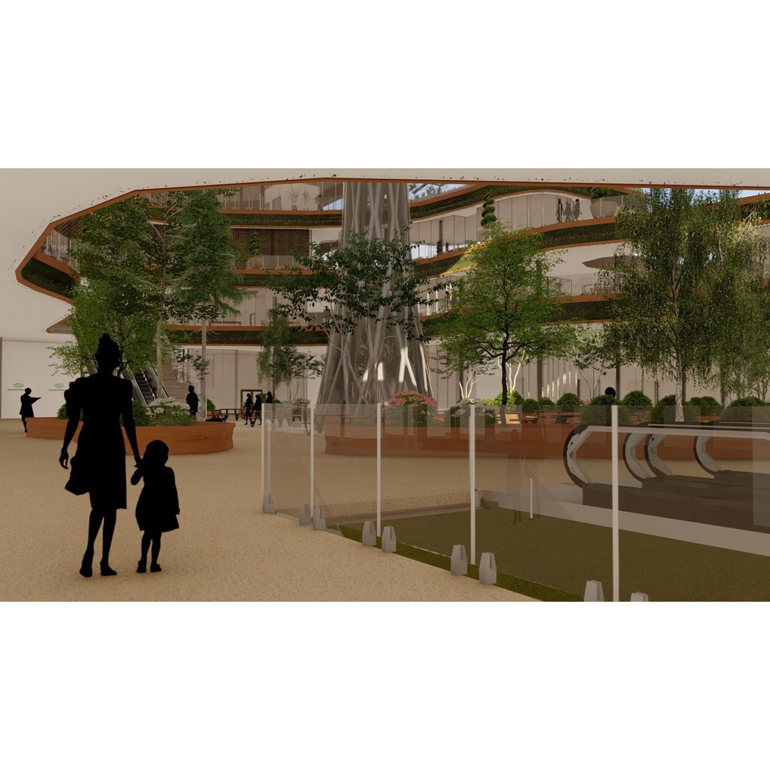 Shopping Center 3D Model – Detailed Architectural Design, Revit & Lumion - View 19