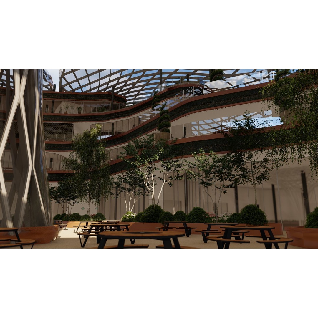 Shopping Center 3D Model – Detailed Architectural Design, Revit & Lumion - View 20