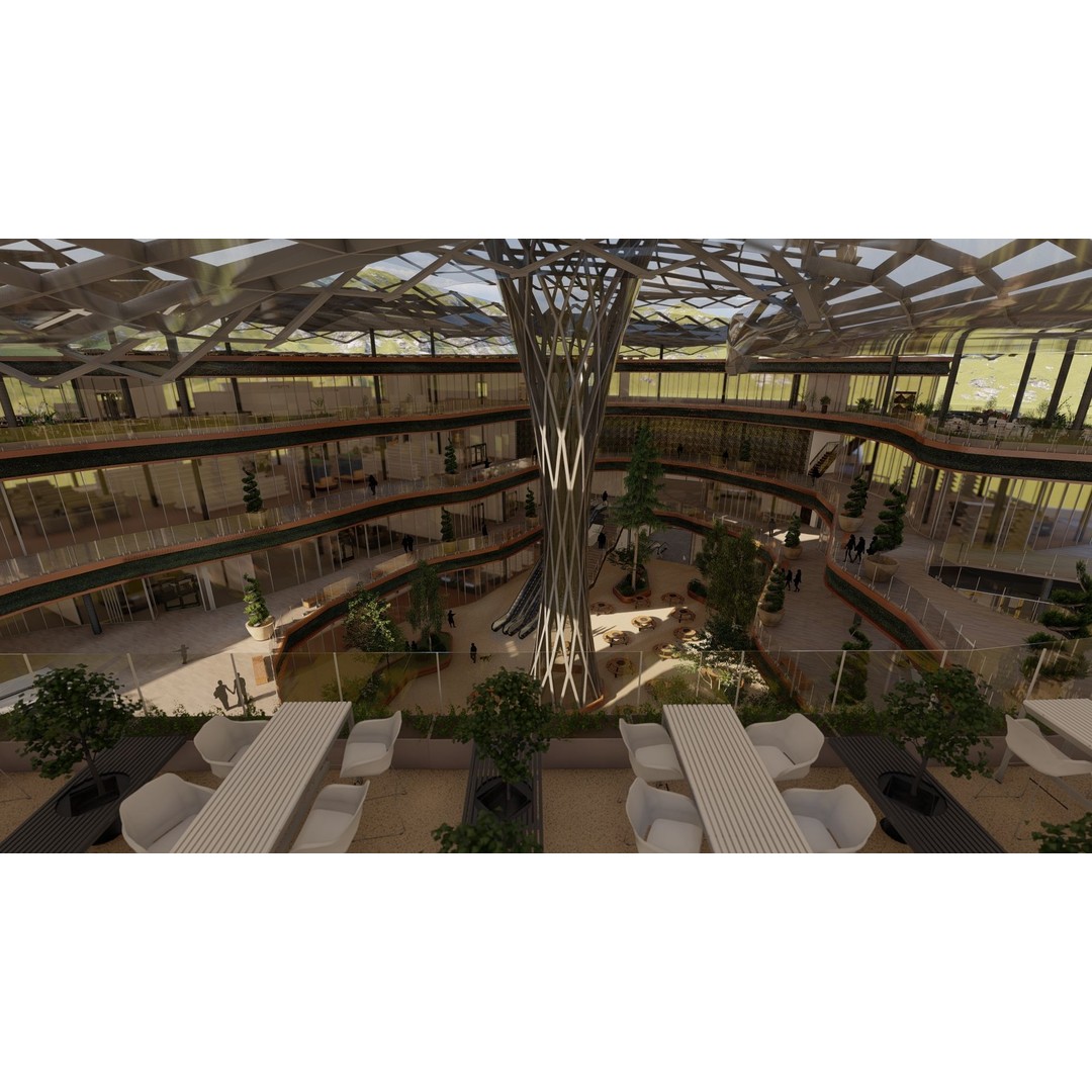 Shopping Center 3D Model – Detailed Architectural Design, Revit & Lumion - View 21
