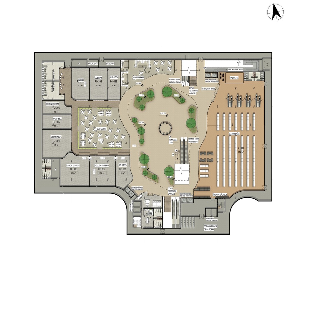 Shopping Center 3D Model – Detailed Architectural Design, Revit & Lumion - View 25