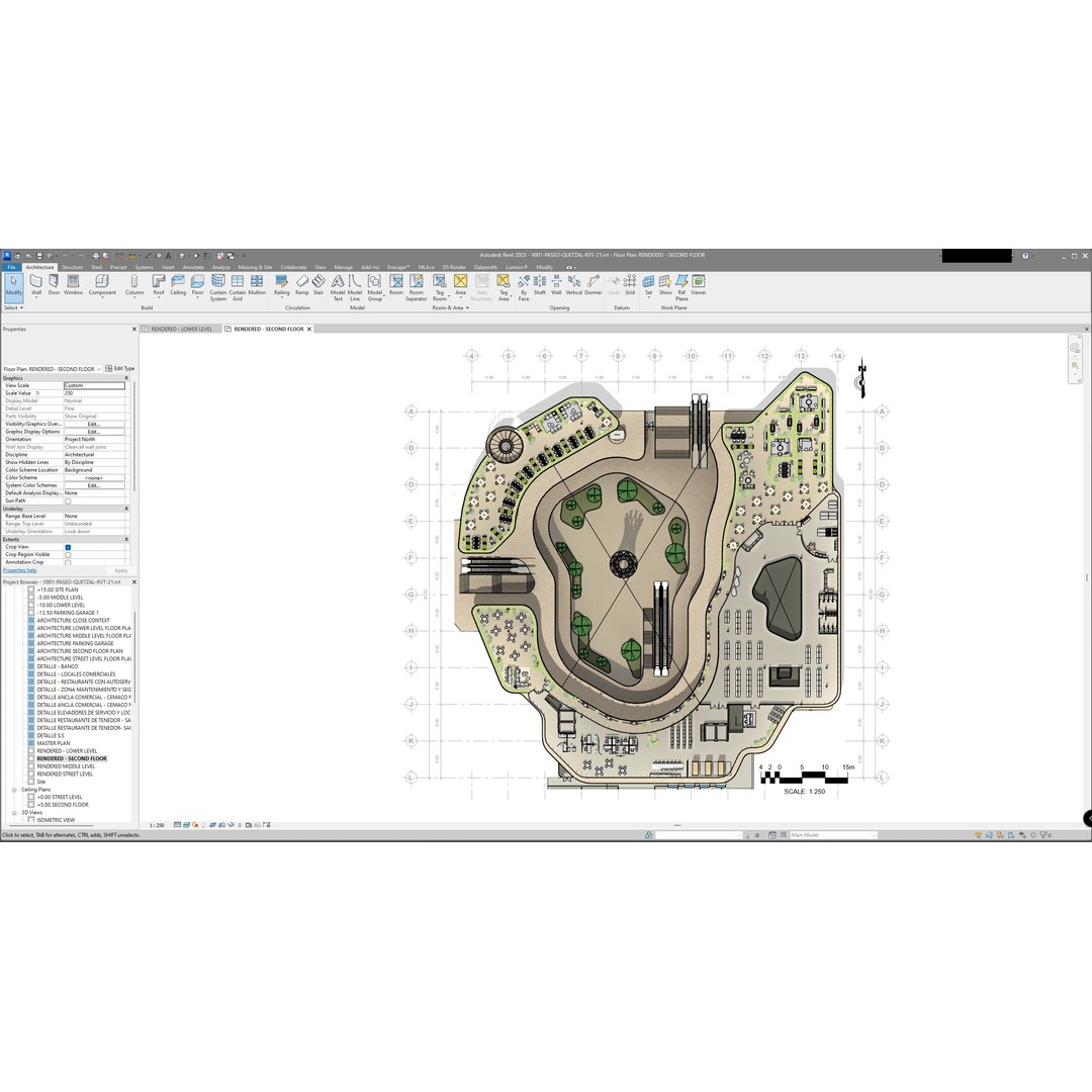 Shopping Center 3D Model – Detailed Architectural Design, Revit & Lumion - View 27