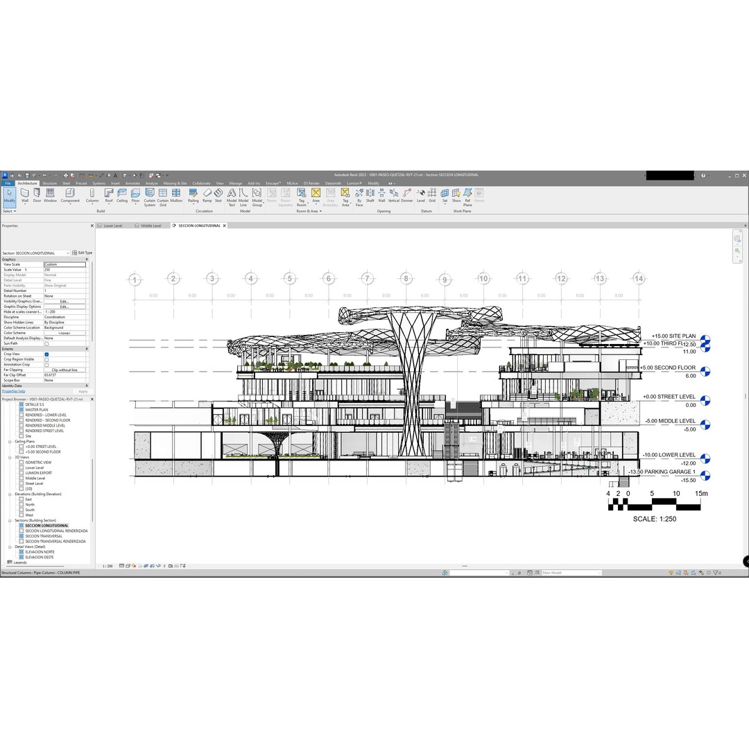 Shopping Center 3D Model – Detailed Architectural Design, Revit & Lumion - View 5