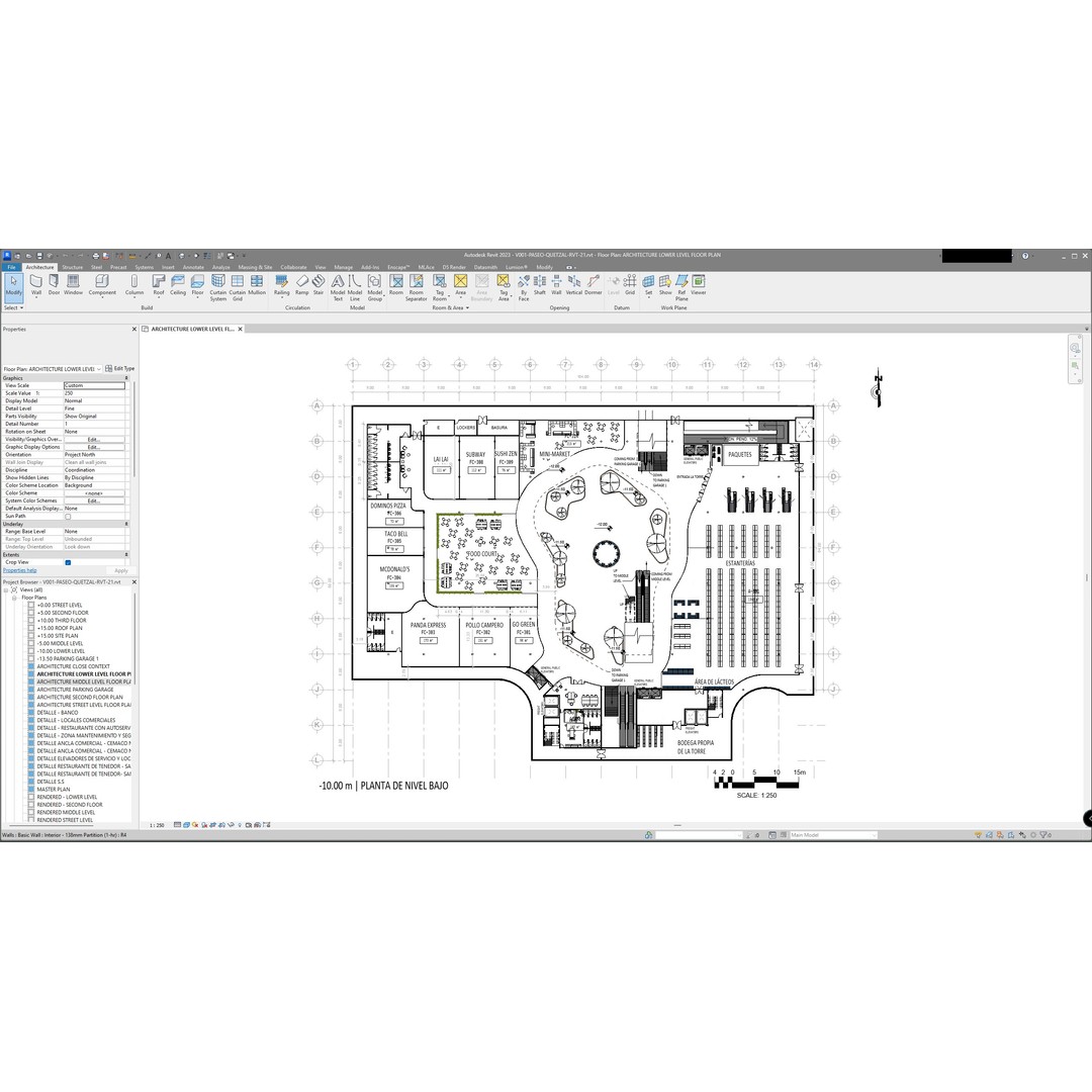 Shopping Center 3D Model – Detailed Architectural Design, Revit & Lumion - View 6