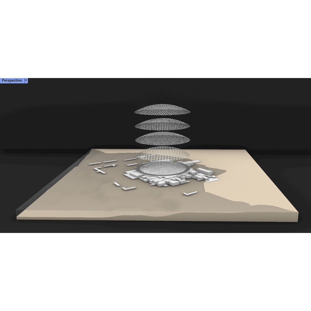 Louvre Abu Dhabi Museum 3D Model – High-Detail Architectural Asset, Rhino & 3ds Max - View 10