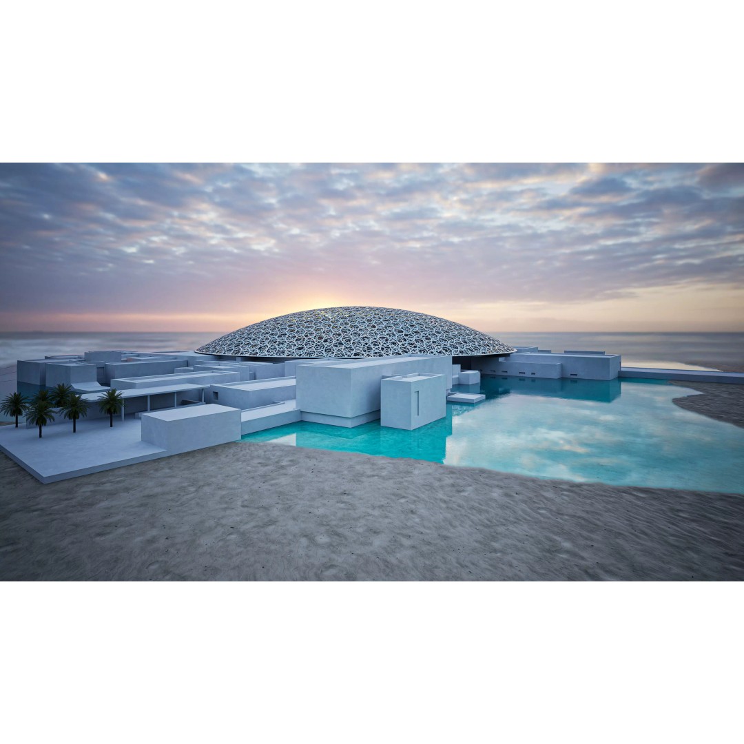Louvre Abu Dhabi Museum 3D Model – High-Detail Architectural Asset, Rhino & 3ds Max - View 2