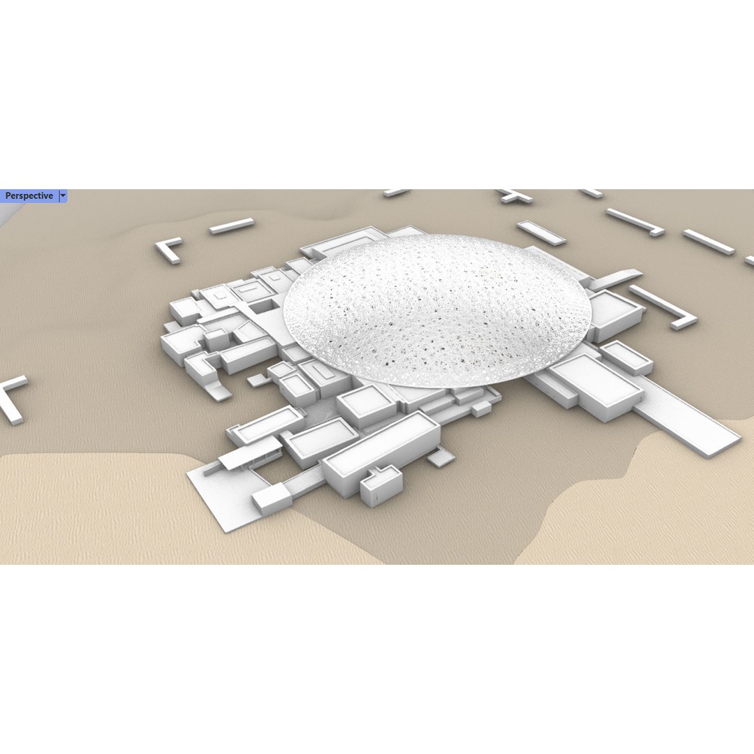 Louvre Abu Dhabi Museum 3D Model – High-Detail Architectural Asset, Rhino & 3ds Max - View 8