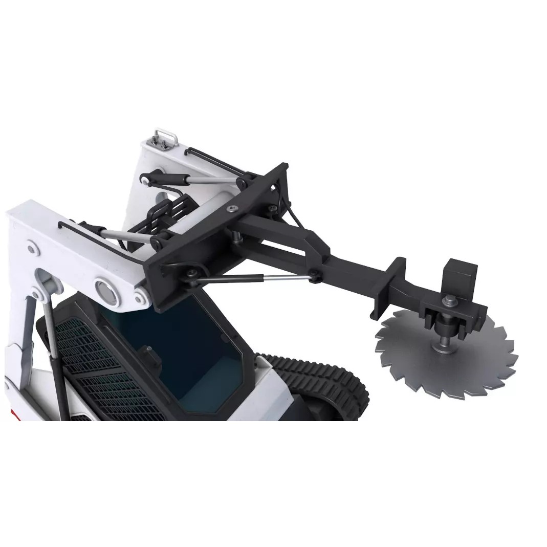 Compact Tracked Loaders 3D Model – High-Quality Game Asset, FBX, OBJ, Blender - View 10