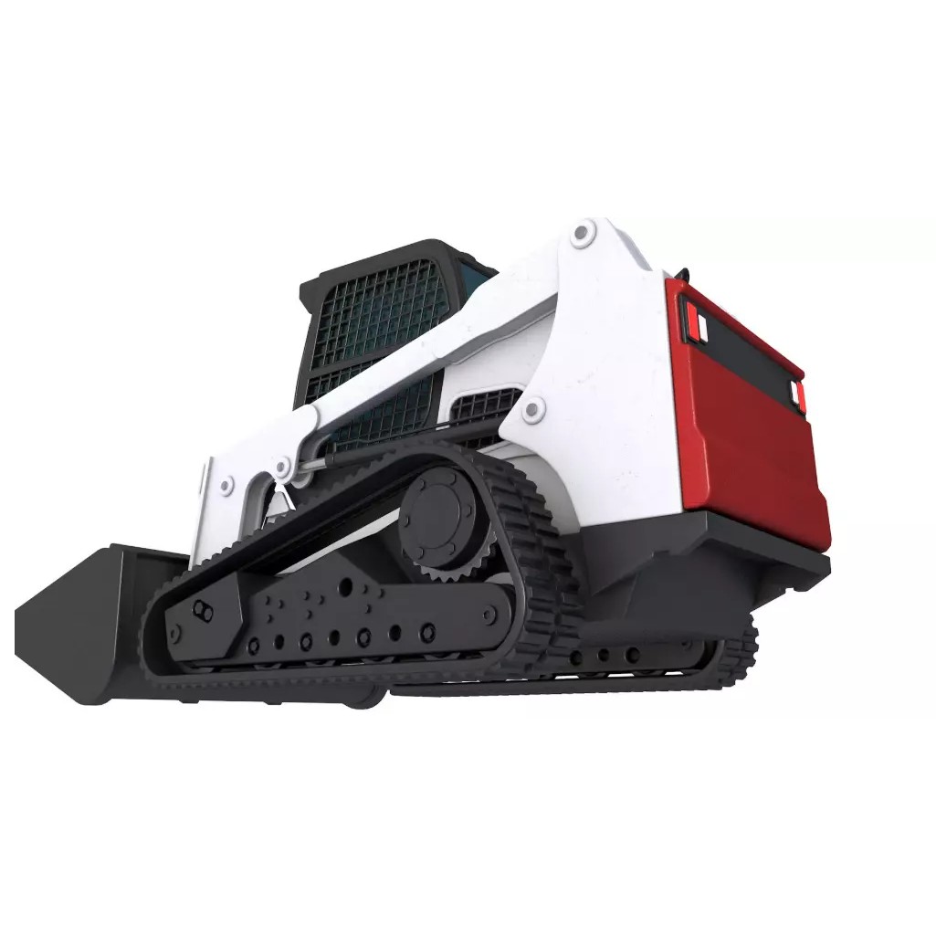 Compact Tracked Loaders 3D Model – High-Quality Game Asset, FBX, OBJ, Blender - View 9