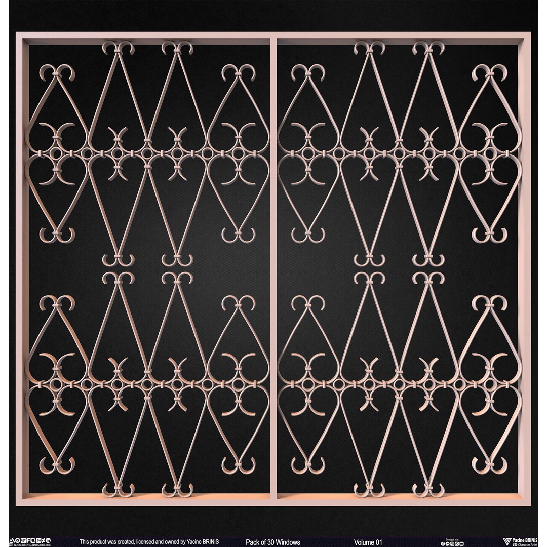 30 Windows 3D Model – Low Poly Architectural Asset, FBX, OBJ, Blender - View 24