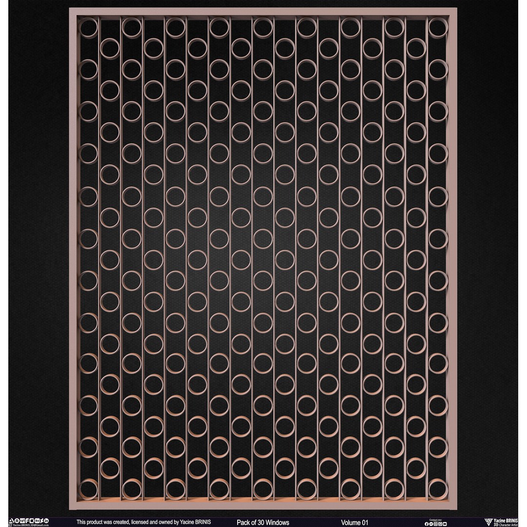 30 Windows 3D Model – Low Poly Architectural Asset, FBX, OBJ, Blender - View 27