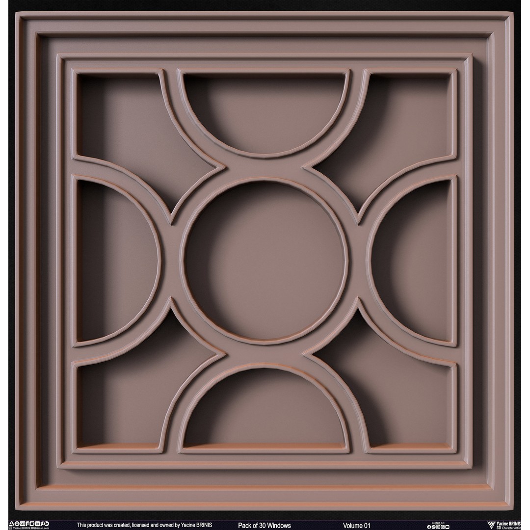 30 Windows 3D Model – Low Poly Architectural Asset, FBX, OBJ, Blender - View 33