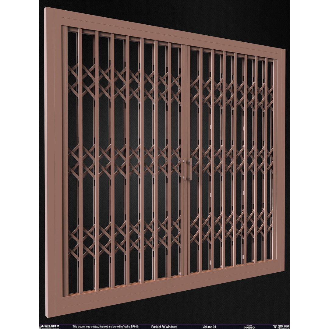 30 Windows 3D Model – Low Poly Architectural Asset, FBX, OBJ, Blender - View 37