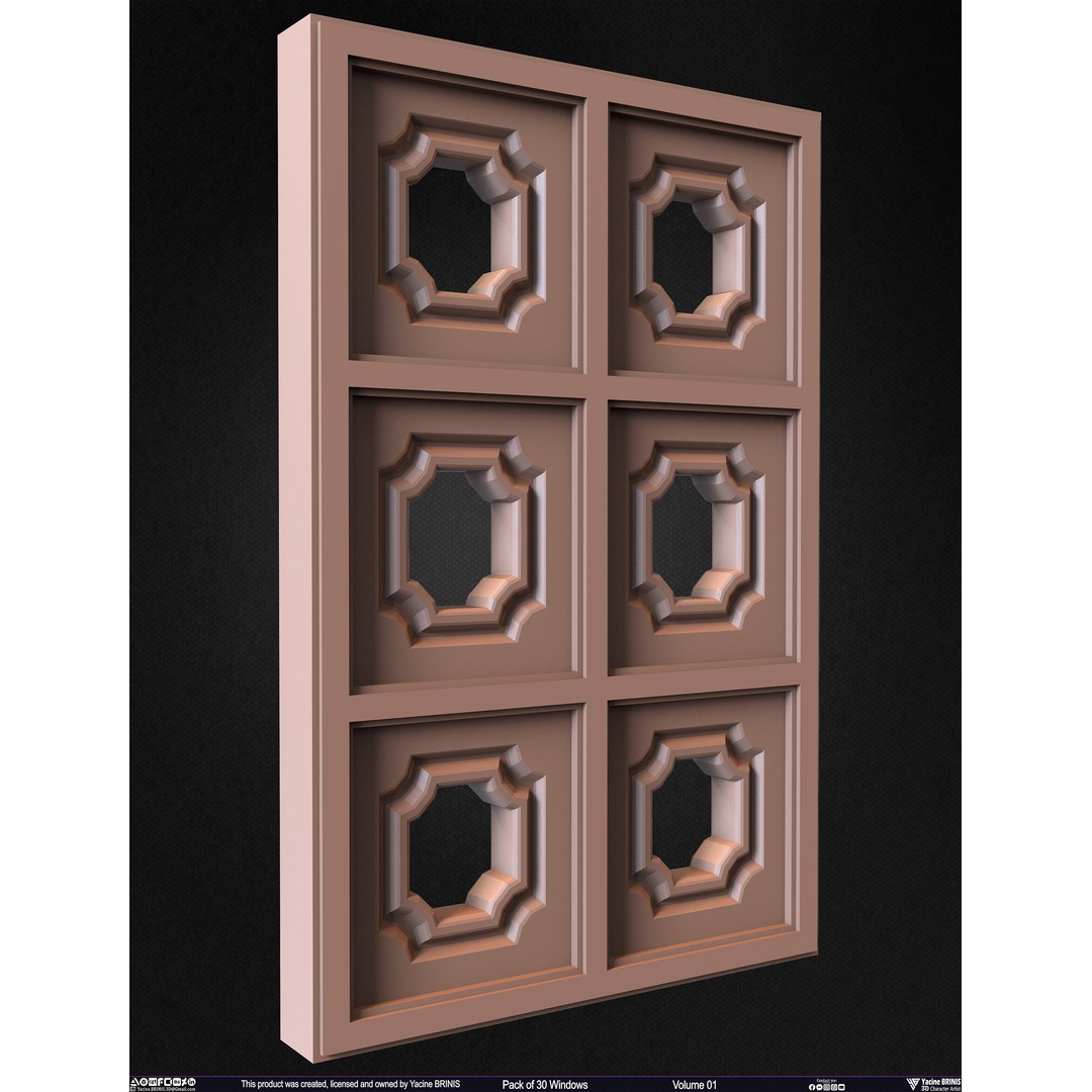30 Windows 3D Model – Low Poly Architectural Asset, FBX, OBJ, Blender - View 38