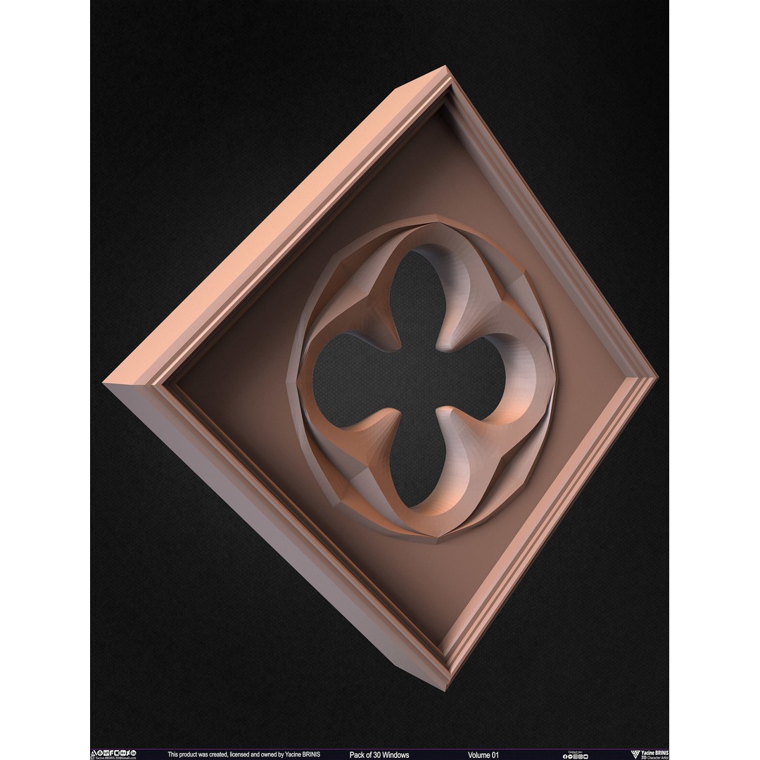 30 Windows 3D Model – Low Poly Architectural Asset, FBX, OBJ, Blender - View 50