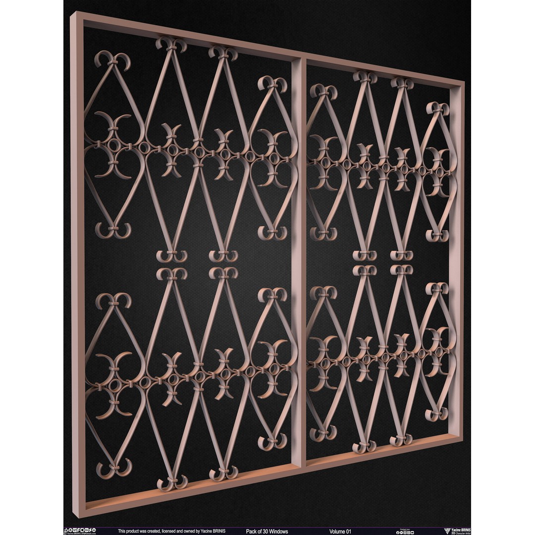 30 Windows 3D Model – Low Poly Architectural Asset, FBX, OBJ, Blender - View 54