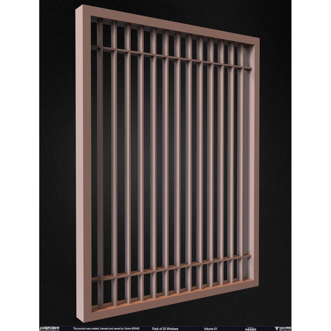 30 Windows 3D Model – Low Poly Architectural Asset, FBX, OBJ, Blender - View 55