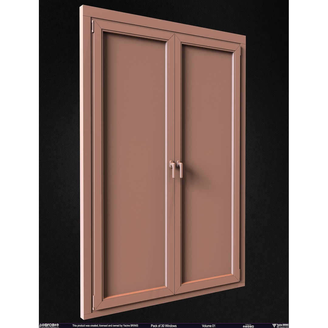 30 Windows 3D Model – Low Poly Architectural Asset, FBX, OBJ, Blender - View 59