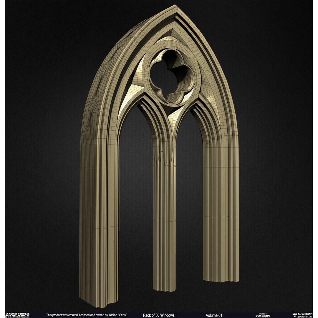 30 Windows 3D Model – Low Poly Architectural Asset, FBX, OBJ, Blender - View 79