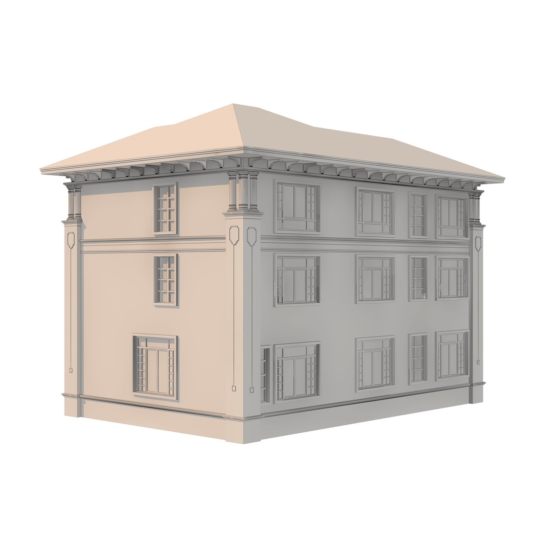 Luxury Villa 3D Model – High Poly Architectural Asset, FBX & OBJ - View 12