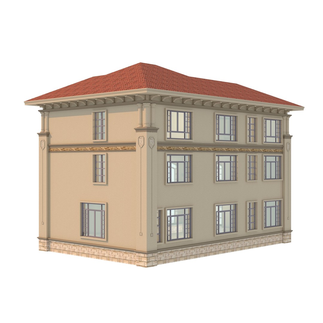 Luxury Villa 3D Model – High Poly Architectural Asset, FBX & OBJ - View 5
