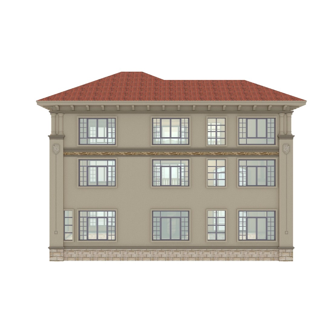 Luxury Villa 3D Model – High Poly Architectural Asset, FBX & OBJ - View 7