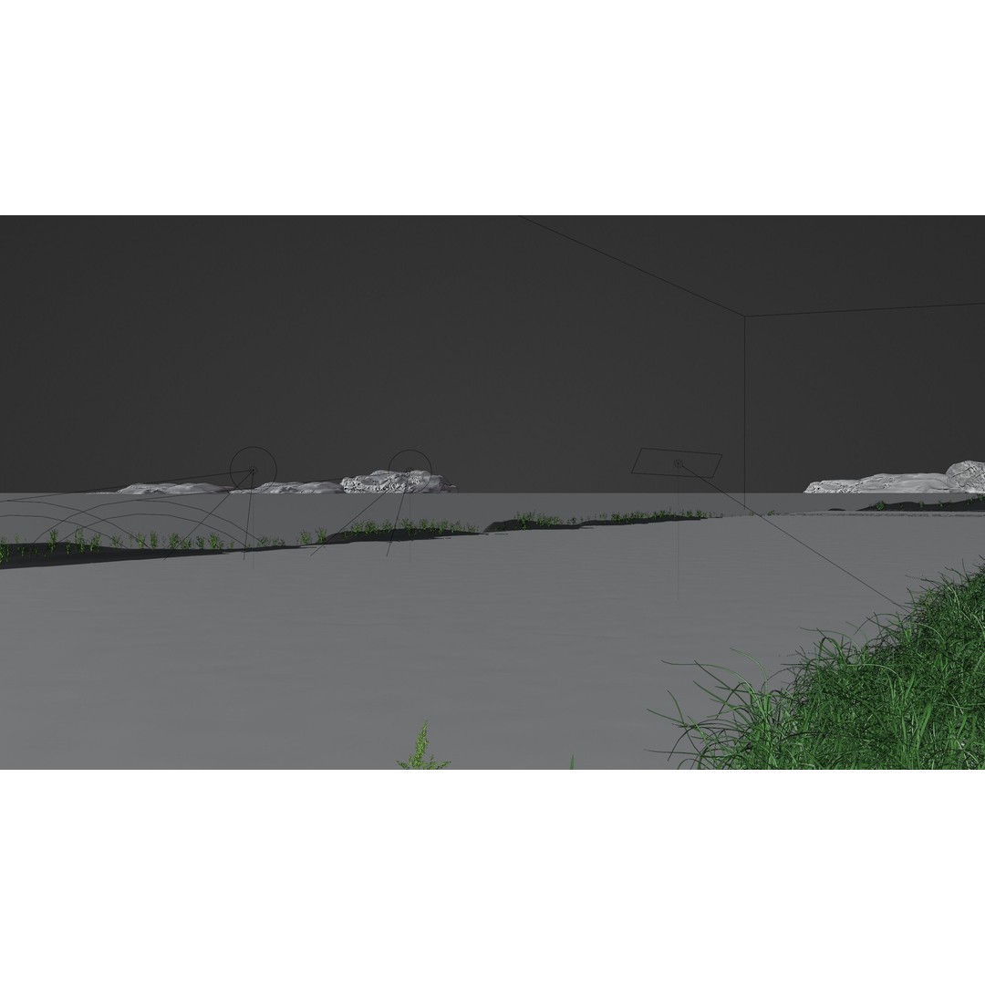 Automotive Night Scene 3D Model – Chill Atmosphere, Blender File