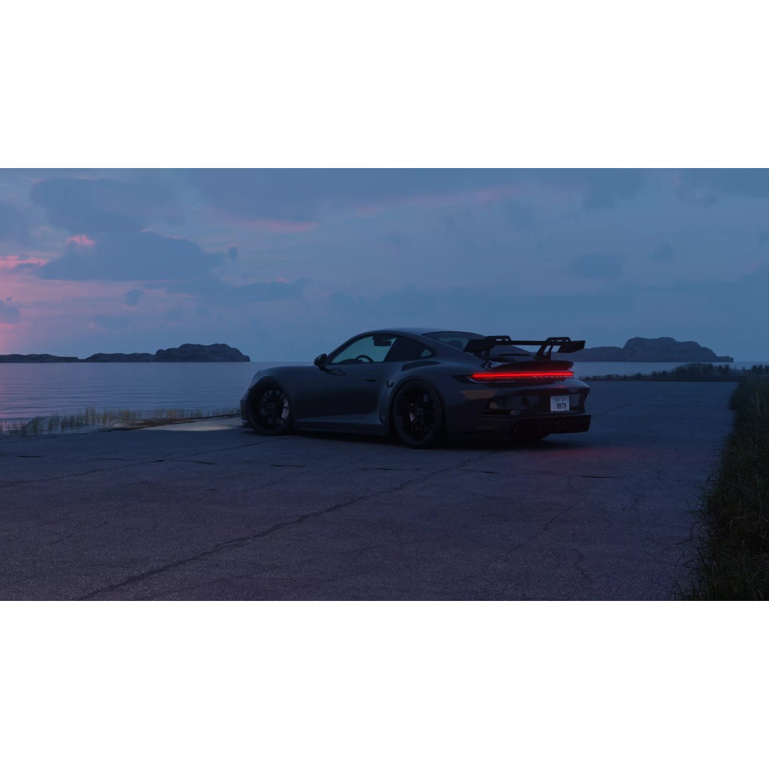 Automotive Night Scene 3D Model – Chill Atmosphere, Blender File - View 2