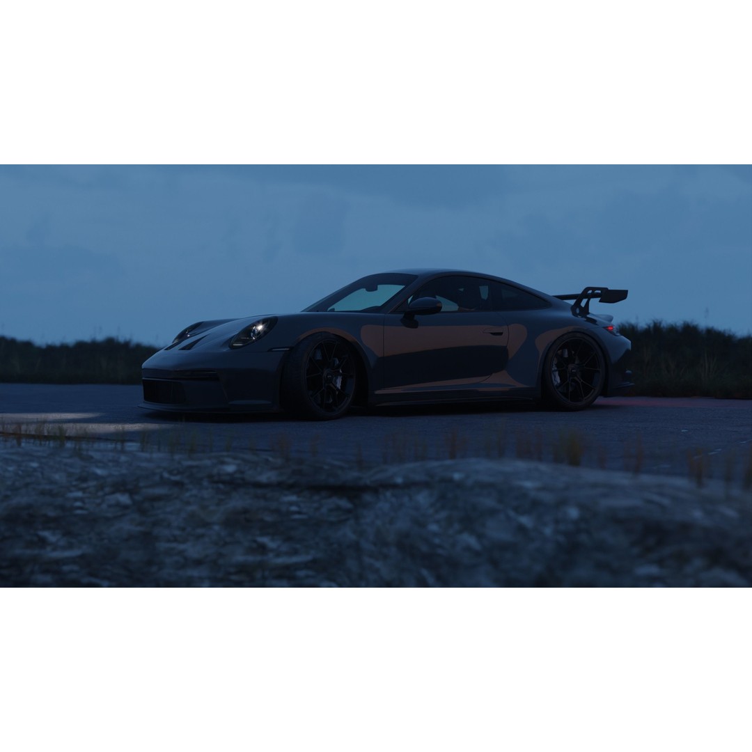 Automotive Night Scene 3D Model – Chill Atmosphere, Blender File - View 5