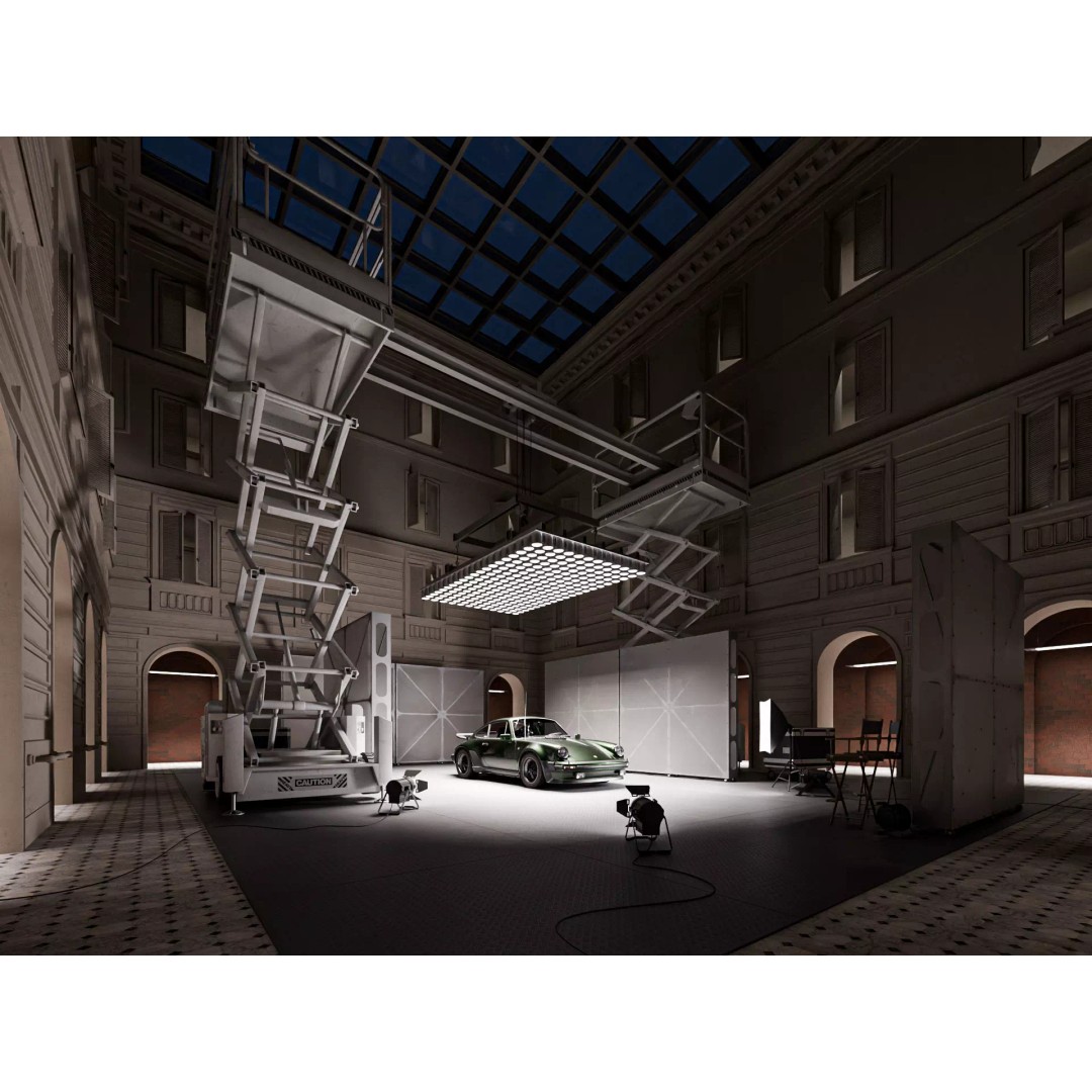 Classical Atrium Interior 3D Model – Multi-Functional Stage, Blender - View 3