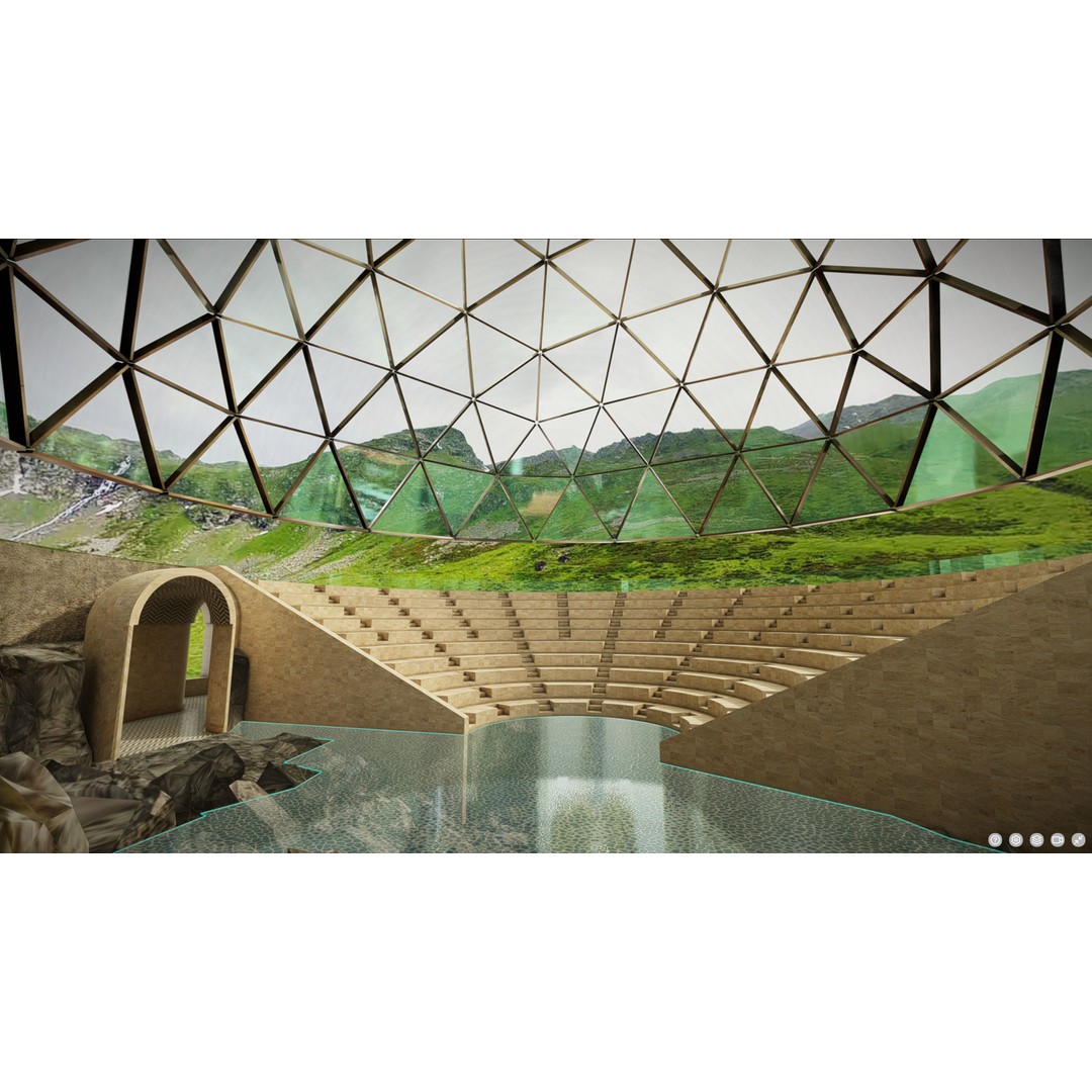 Virtual Reality Theater 3D Model – Low Poly Architectural Asset, Blender - View 10