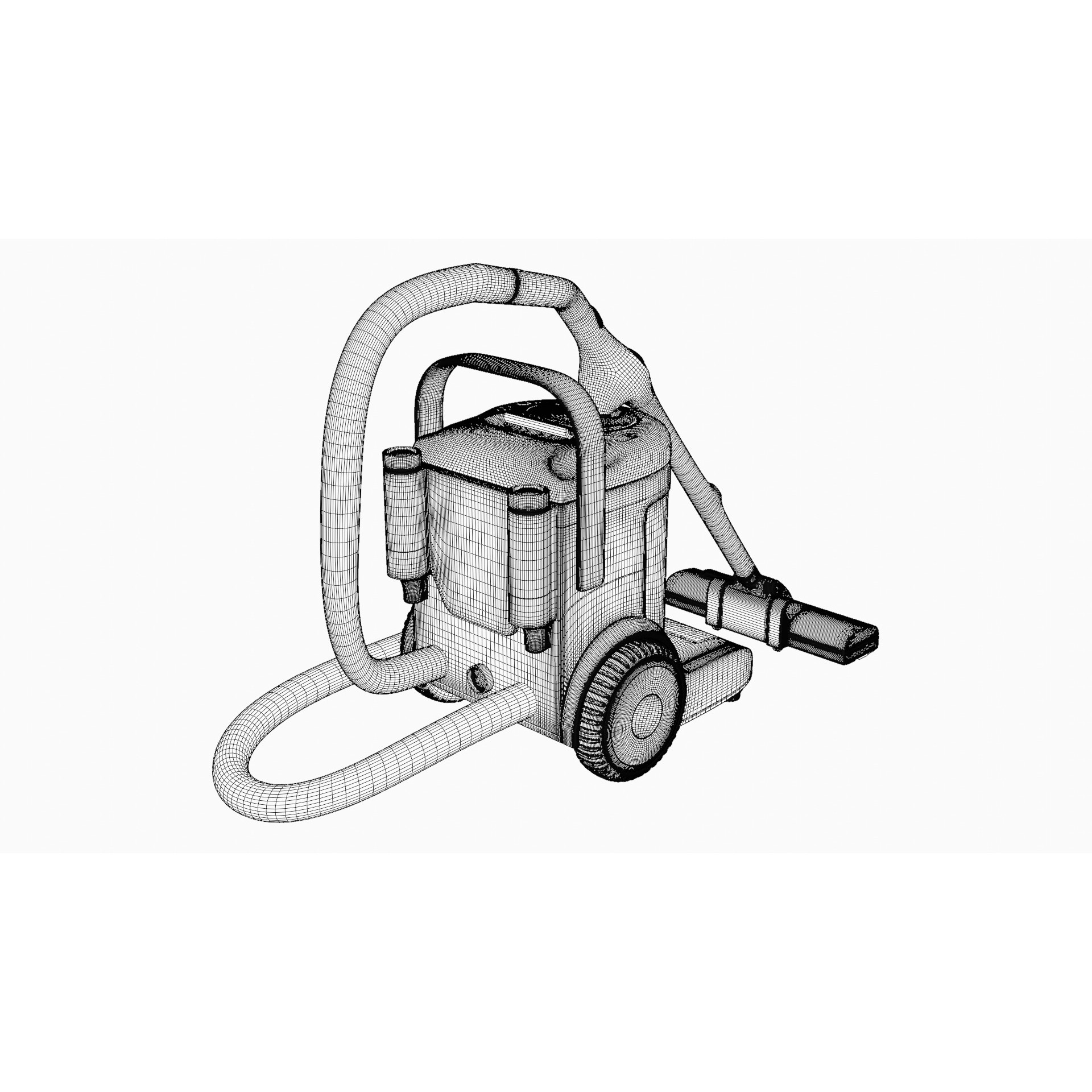 Bagged Vacuum Cleaner - Game-Ready 3D Model - View 11