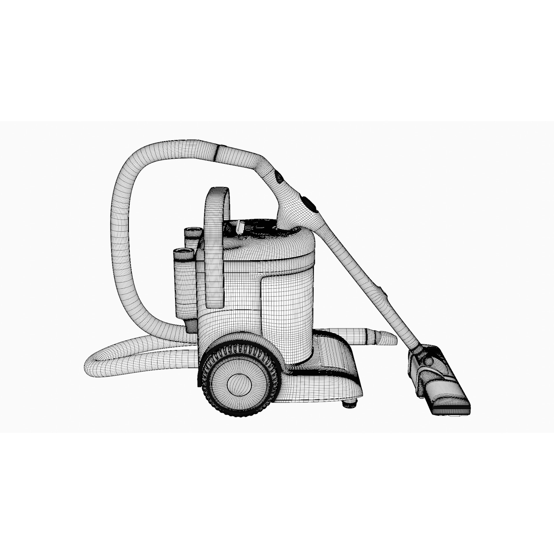 Bagged Vacuum Cleaner - Game-Ready 3D Model - View 13