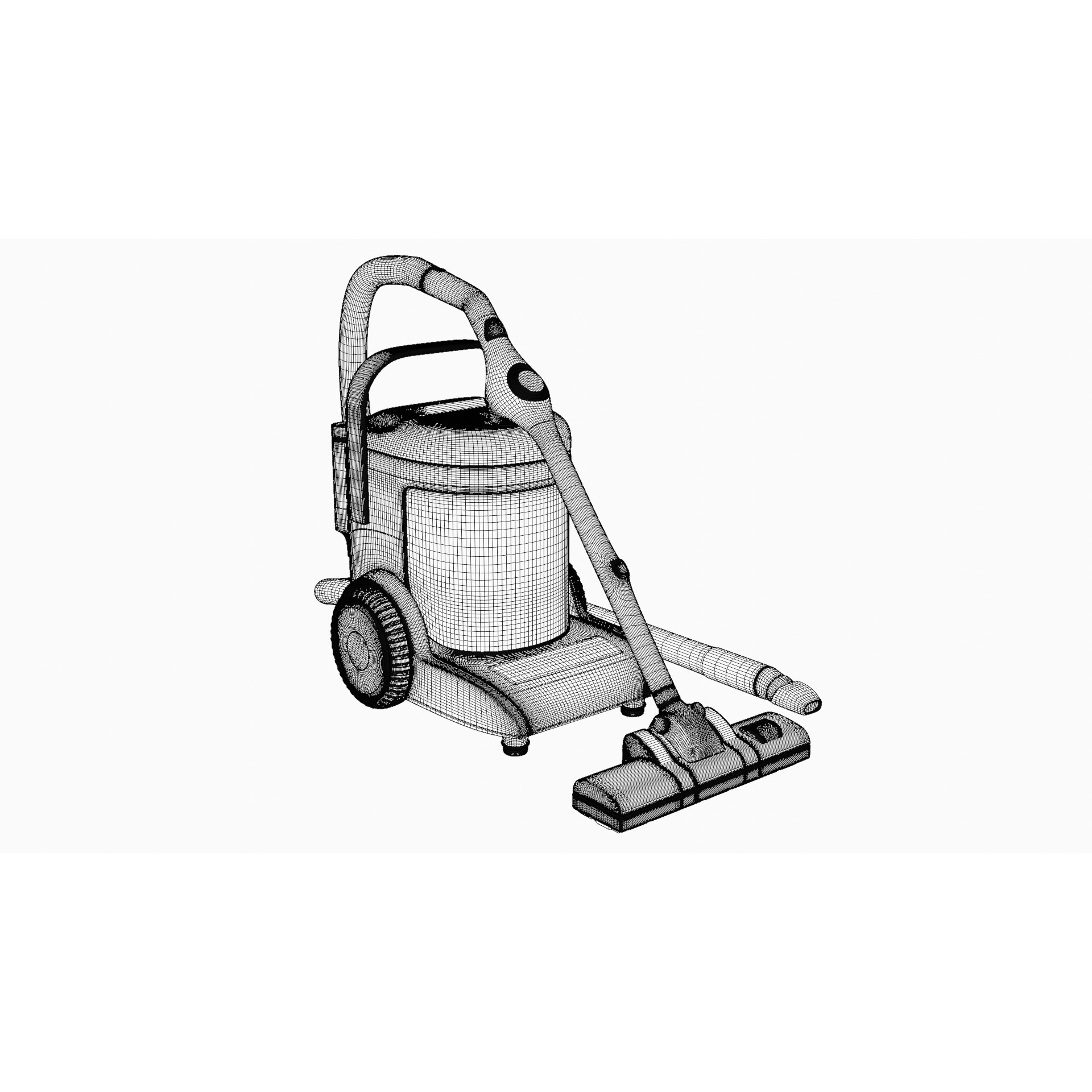 Bagged Vacuum Cleaner - Game-Ready 3D Model - View 15