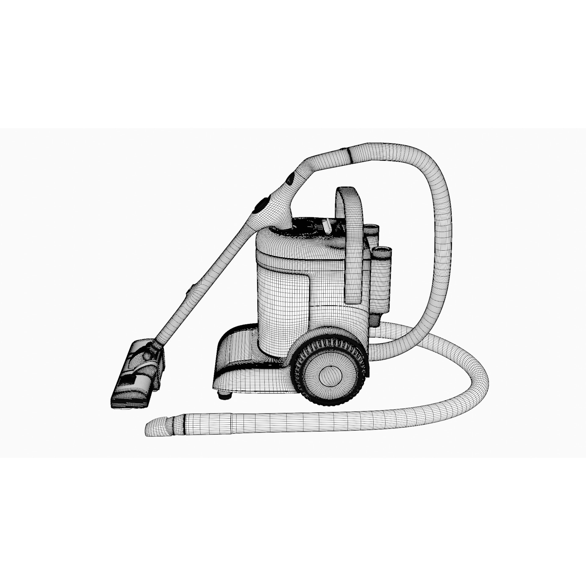 Bagged Vacuum Cleaner - Game-Ready 3D Model - View 5