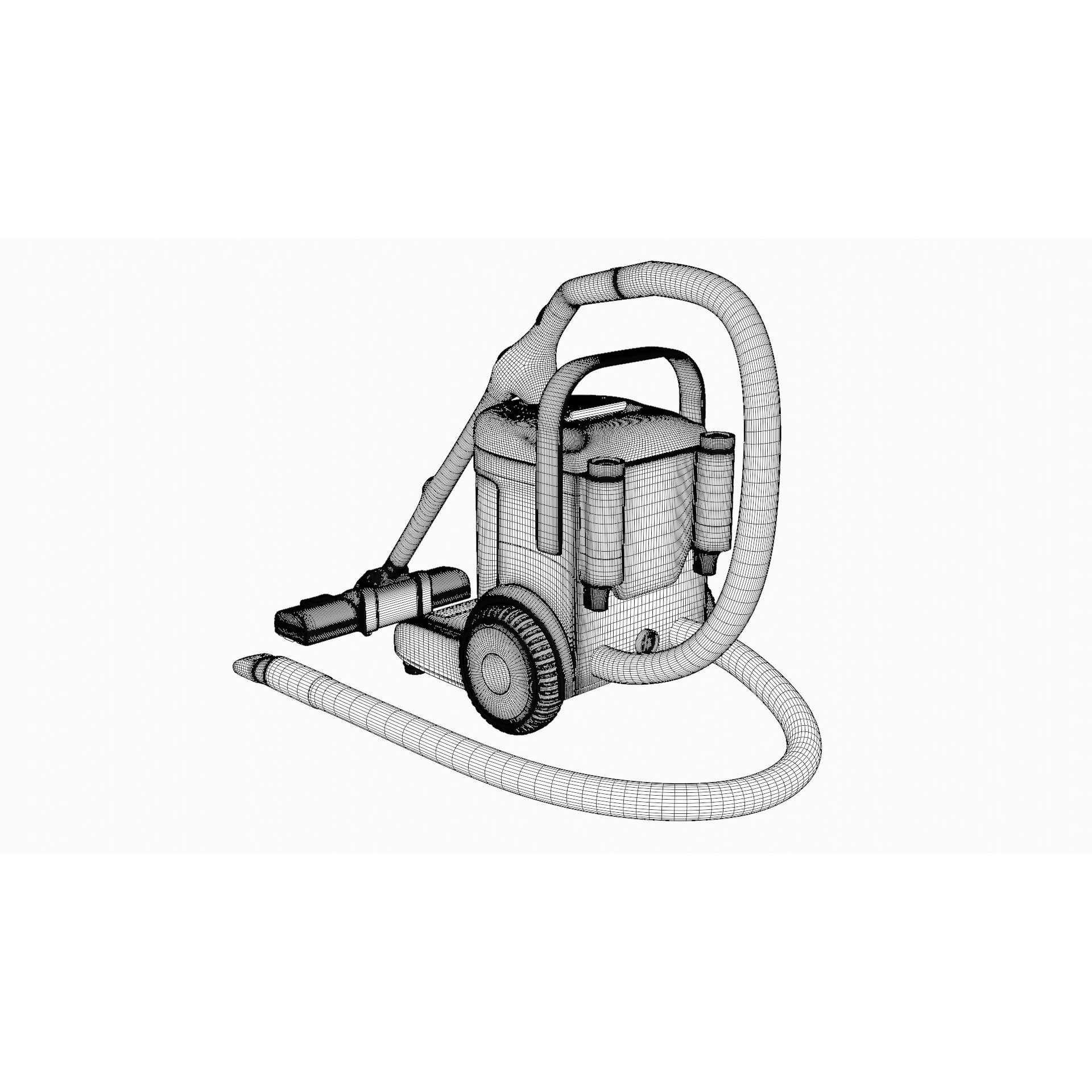 Bagged Vacuum Cleaner - Game-Ready 3D Model - View 7