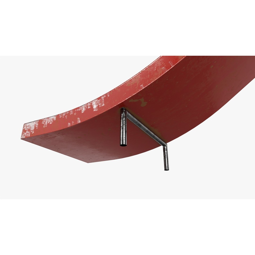 Playground Slide 3D Model – PBR Textured Outdoor Equipment, FBX - View 9